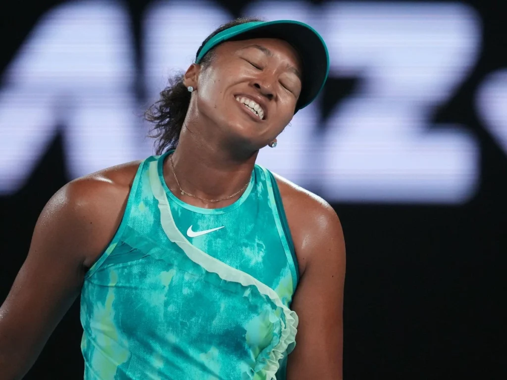 Naomi Osaka walking off Rod Laver Arena during 2026 Australian Open due to abdominal injury withdrawal