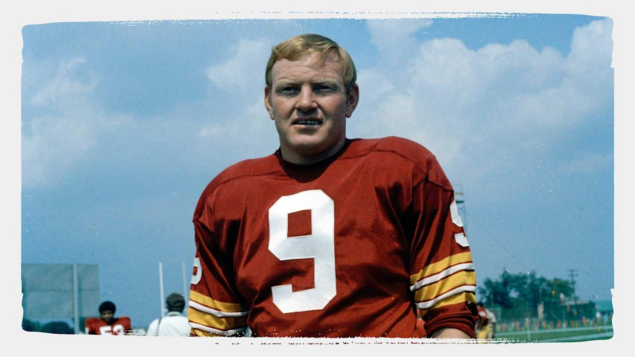 Sonny Jurgensen, Pro Football Hall of Fame quarterback, during his NFL career with Washington.
