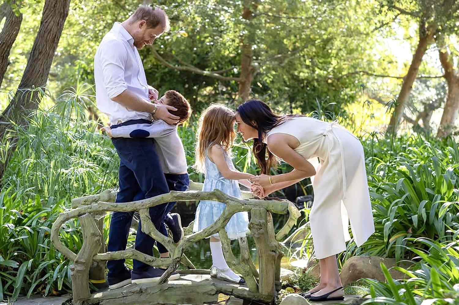 Prince Harry and Meghan with their children Archie and Lilibet amid their school change in the UK
