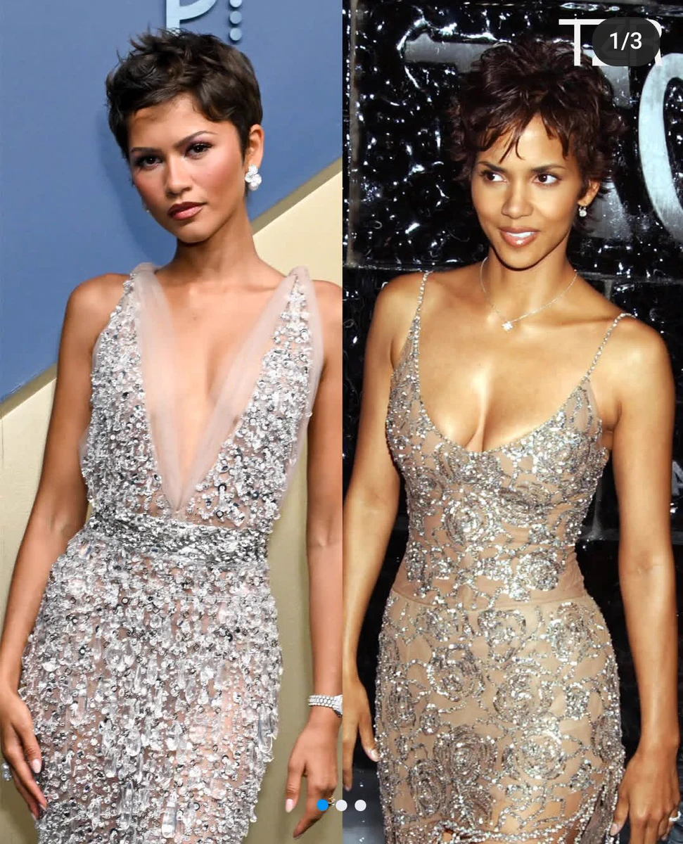Halle Berry Zendaya Emmy 2026 inspired red carpet look