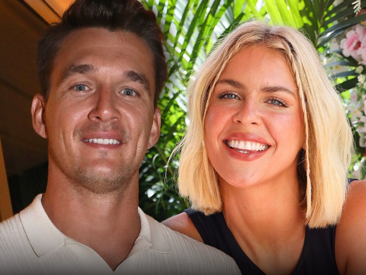Tyler Cameron and fiancée Tate Madden together as they celebrate their engagement