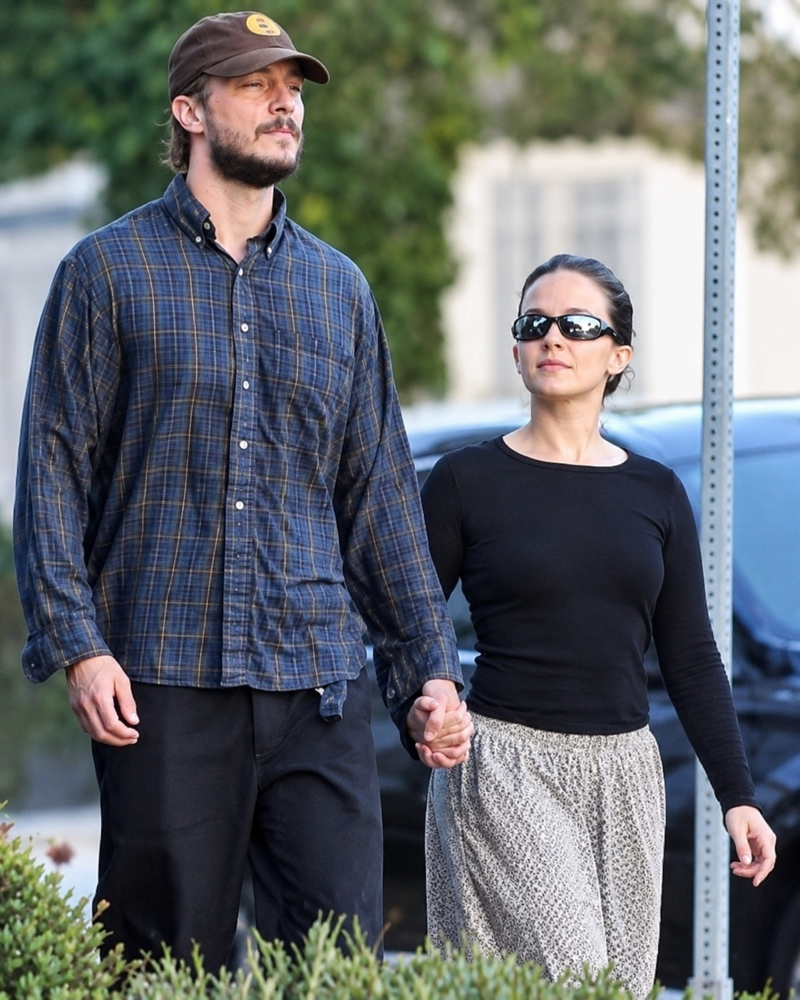 Drew Starkey and Cailee Spaeny holding hands during an outing in Los Angeles