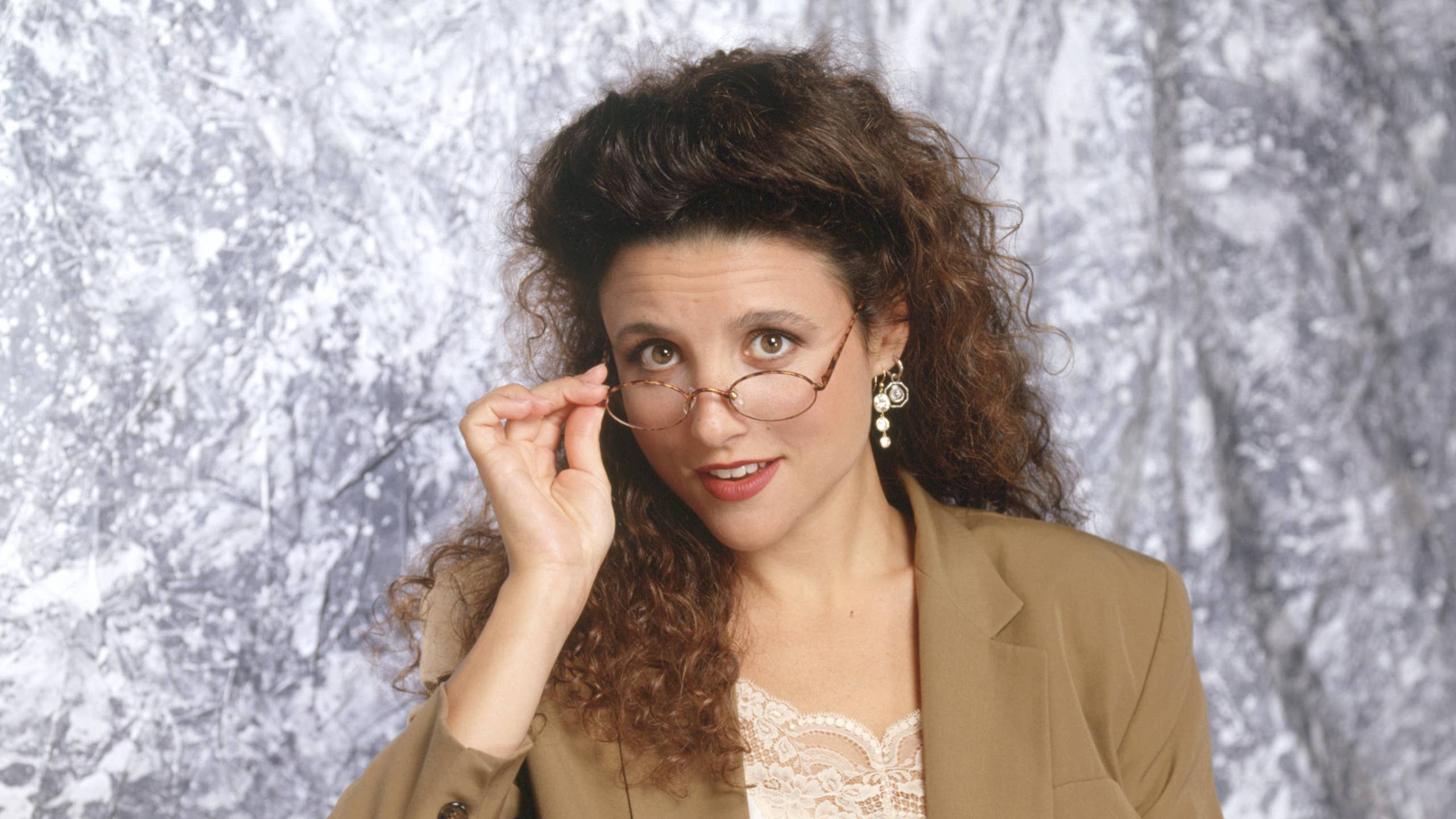 Julia Louis-Dreyfus as Elaine Benes in Seinfeld, the role Larry David wanted her to play.